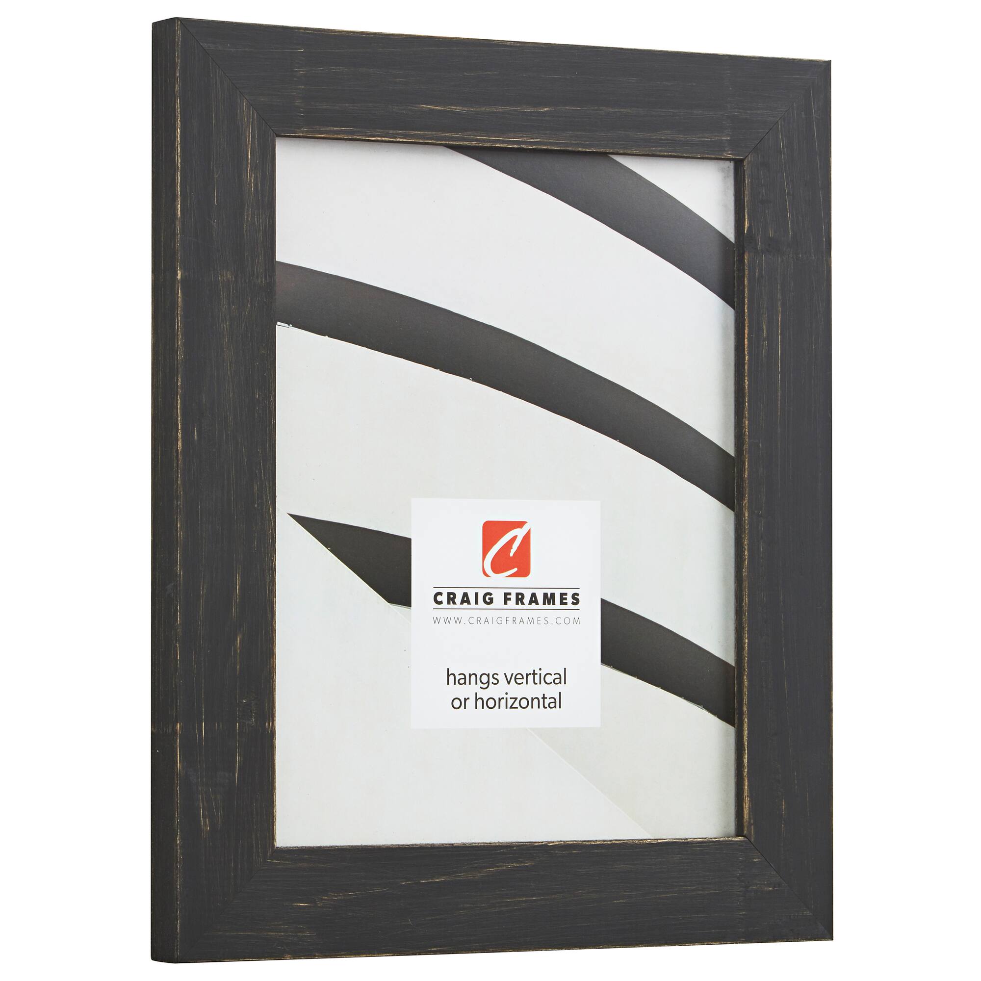 Craig Frames Jasper Charcoal Black Picture Frame